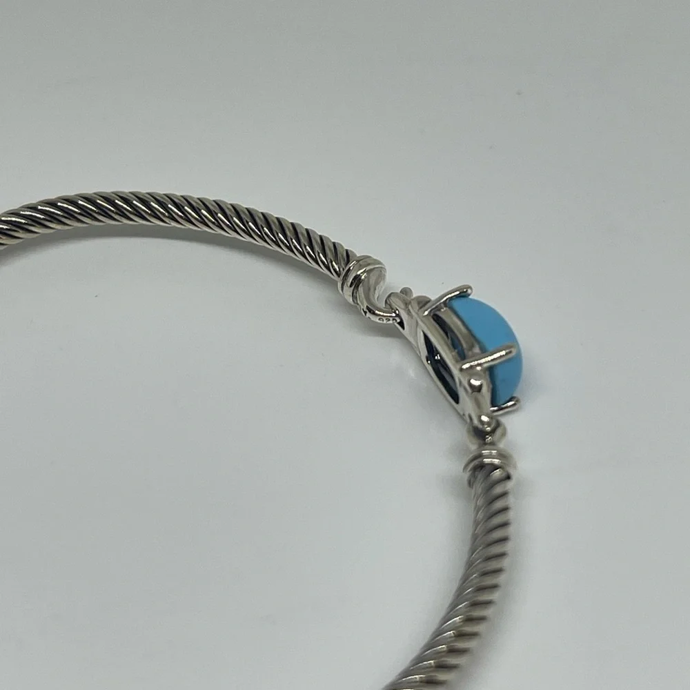 David Yurman Turquoise Petite Chatelaine Bracelet - Picture 7 of 11